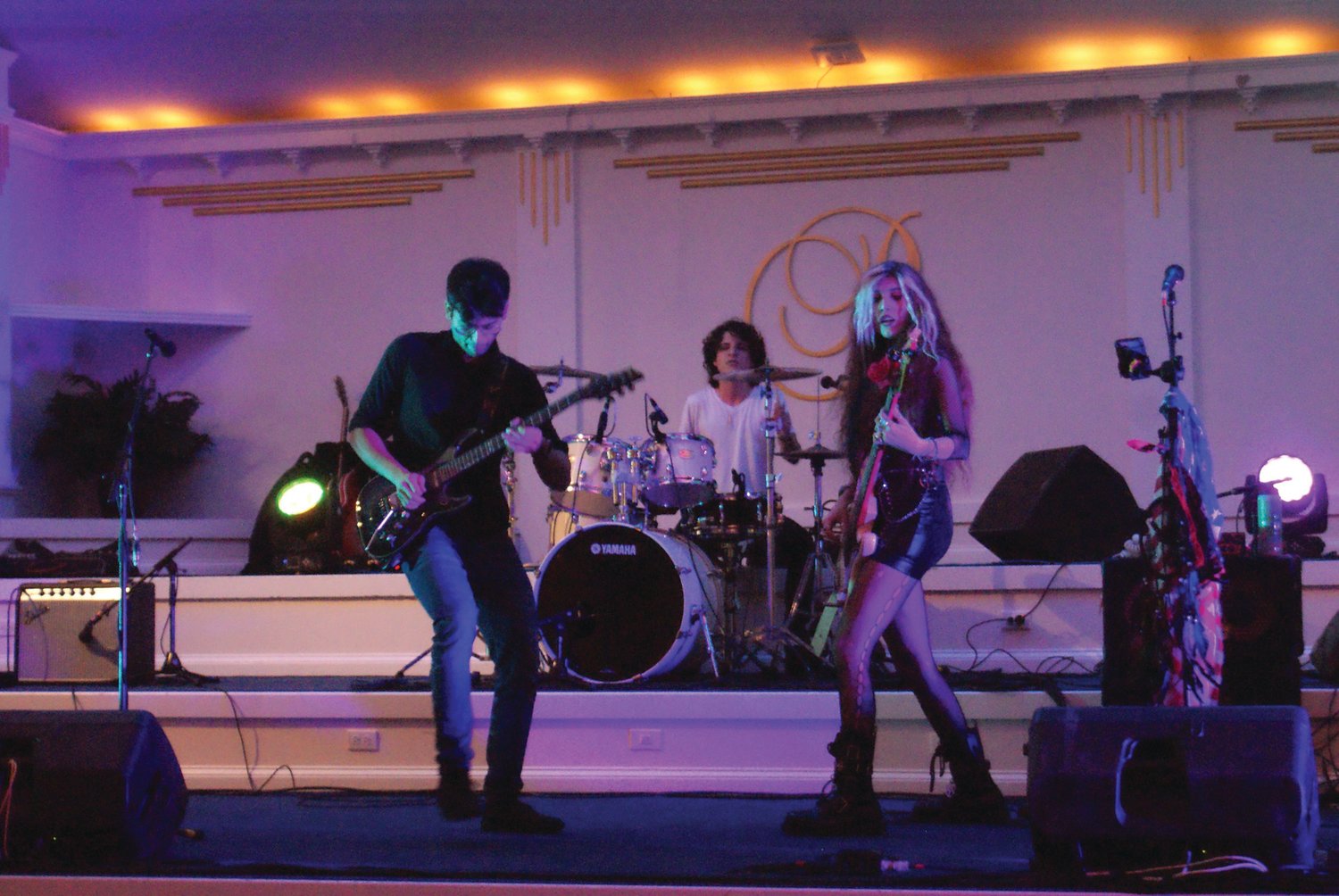 A GREAT BAND: Among the many bands who provided life music during Rock & Rhodes Music Festival was Giuliana Band Inc.